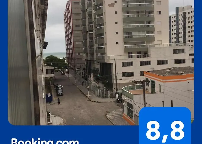 Kitnet Uma Quadra Da Praia - Aviacao - Ar Condicionado - Internet - Tv Plana